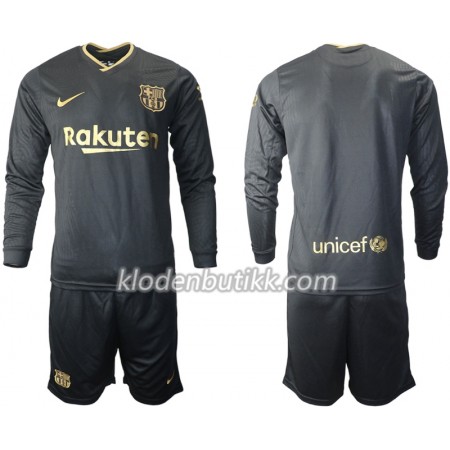 FC Barcelona Barn Bortedraktsett 2020-2021 Langermet (+ Korte bukser)